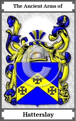 Hatterslay Family Crest Download (JPG)  Book Plated - 150 DPI
