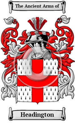 Headington Family Crest Download (JPG) Heritage Series - 600 DPI