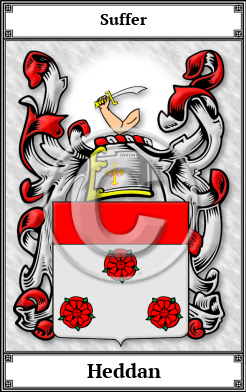 Heddan Family Crest Download (JPG)  Book Plated - 150 DPI