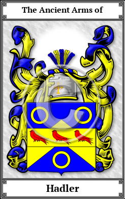 Hadler Family Crest Download (JPG)  Book Plated - 150 DPI