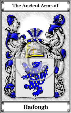 Hadough Family Crest Download (JPG) Book Plated - 600 DPI