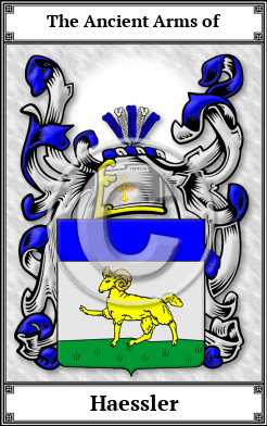 Haessler Family Crest Download (JPG)  Book Plated - 150 DPI