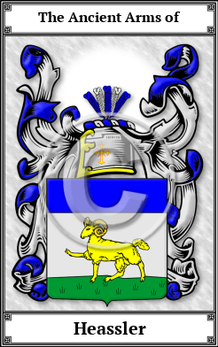 Heassler Family Crest Download (JPG)  Book Plated - 150 DPI