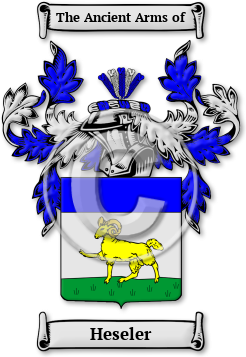 Heseler Family Crest Download (jpg) Legacy Series - 150 DPI