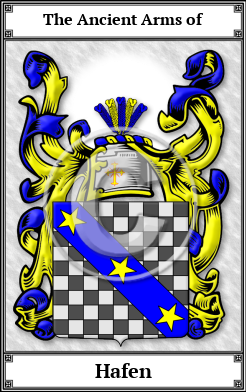 Hafen Family Crest Download (JPG)  Book Plated - 150 DPI