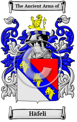 Häfeli Family Crest/Coat of Arms