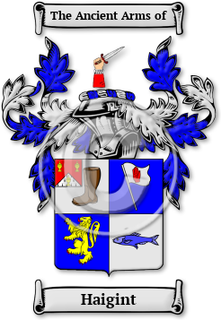 Haigint Family Crest Download (jpg) Legacy Series - 150 DPI