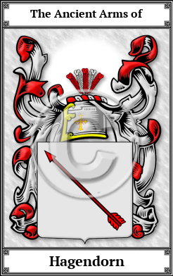 Hagendorn Family Crest Download (JPG)  Book Plated - 150 DPI