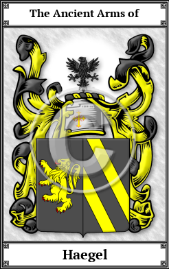 Haegel Family Crest Download (JPG)  Book Plated - 150 DPI