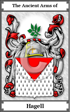 Hagell Family Crest Download (JPG) Book Plated - 600 DPI