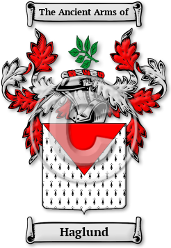 Haglund Family Crest Download (jpg) Legacy Series - 150 DPI