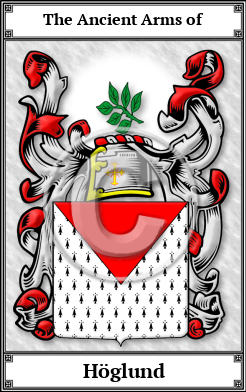 Höglund Family Crest Download (JPG) Book Plated - 600 DPI