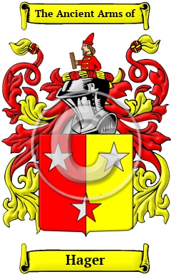 Hager Family Crest Download (JPG) Heritage Series - 600 DPI