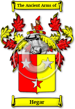 Hegar Family Crest Download (jpg) Legacy Series - 150 DPI
