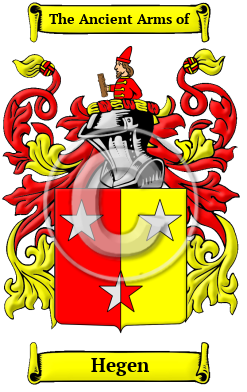 Hegen Family Crest Download (JPG) Heritage Series - 600 DPI