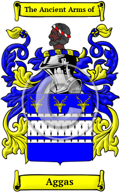 Aggas Family Crest/Coat of Arms