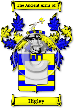 Higley Family Crest Download (jpg) Legacy Series - 150 DPI