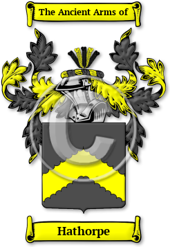 Hathorpe Family Crest Download (jpg) Legacy Series - 150 DPI
