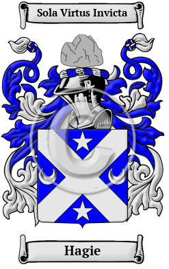 Hagie Family Crest/Coat of Arms