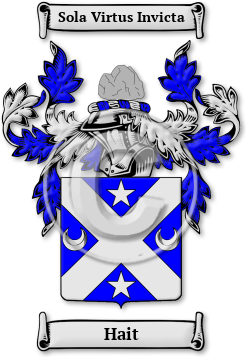Hait Family Crest Download (jpg) Legacy Series - 150 DPI