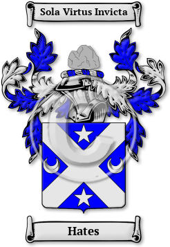 Hates Family Crest Download (jpg) Legacy Series - 150 DPI