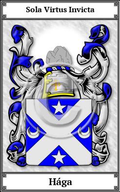 Hága Family Crest Download (JPG)  Book Plated - 150 DPI