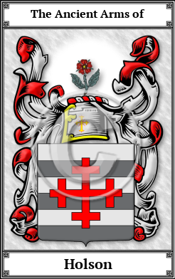 Holson Family Crest Download (JPG) Book Plated - 600 DPI