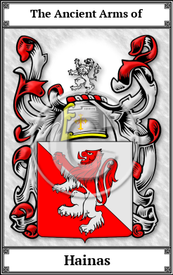 Hainas Family Crest Download (JPG)  Book Plated - 150 DPI