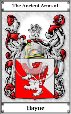 Hayne Family Crest Download (JPG)  Book Plated - 150 DPI