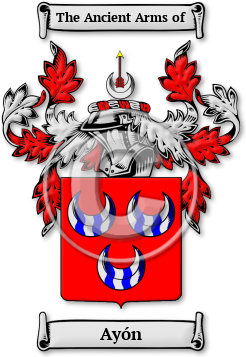 Ayón Family Crest Download (jpg) Legacy Series - 150 DPI