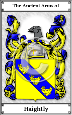 Haightly Family Crest Download (JPG)  Book Plated - 150 DPI