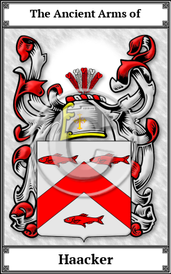 Haacker Family Crest Download (JPG)  Book Plated - 150 DPI