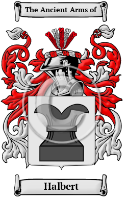 Halbert Family Crest Download (JPG) Heritage Series - 600 DPI