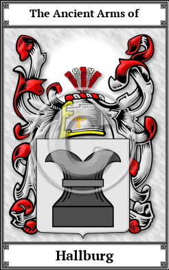 Hallburg Family Crest Download (JPG)  Book Plated - 150 DPI