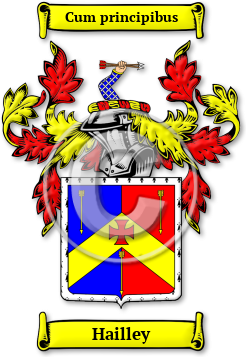 Hailley Family Crest Download (jpg) Legacy Series - 150 DPI