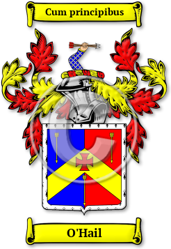 O'Hail Family Crest Download (jpg) Legacy Series - 150 DPI