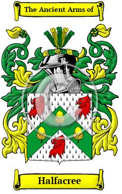 Halfacree Family Crest/Coat of Arms