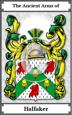 Halfaker Family Crest Download (JPG) Book Plated - 600 DPI