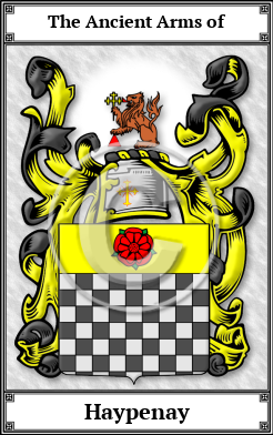 Haypenay Family Crest Download (JPG)  Book Plated - 150 DPI