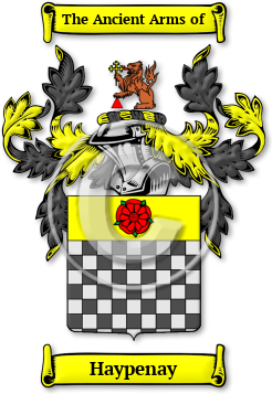 Haypenay Family Crest Download (jpg) Legacy Series - 150 DPI