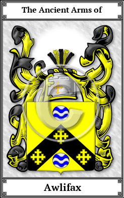 Awlifax Family Crest Download (JPG)  Book Plated - 150 DPI