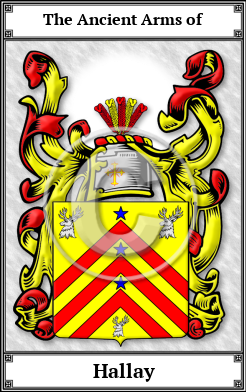 Hallay Family Crest Download (JPG)  Book Plated - 150 DPI