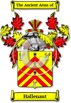 Hallenaut Family Crest Download (jpg) Legacy Series - 150 DPI