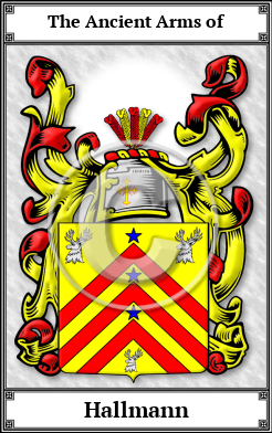 Hallmann Family Crest Download (JPG) Book Plated - 600 DPI