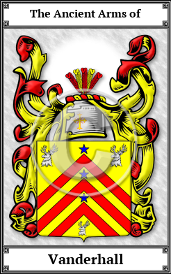 Vanderhall Family Crest Download (JPG)  Book Plated - 150 DPI