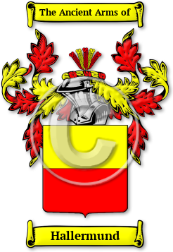 Hallermund Family Crest Download (jpg) Legacy Series - 150 DPI