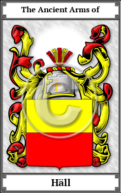 Häll Family Crest Download (JPG)  Book Plated - 150 DPI