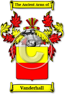 Vanderhall Family Crest Download (jpg) Legacy Series - 150 DPI