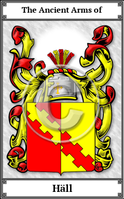 Häll Family Crest Download (JPG)  Book Plated - 150 DPI