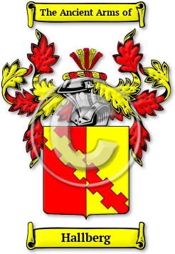 Hallberg Family Crest Download (jpg) Legacy Series - 150 DPI